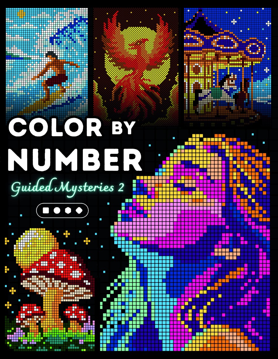 Color By Number: Guided Mysteries 2