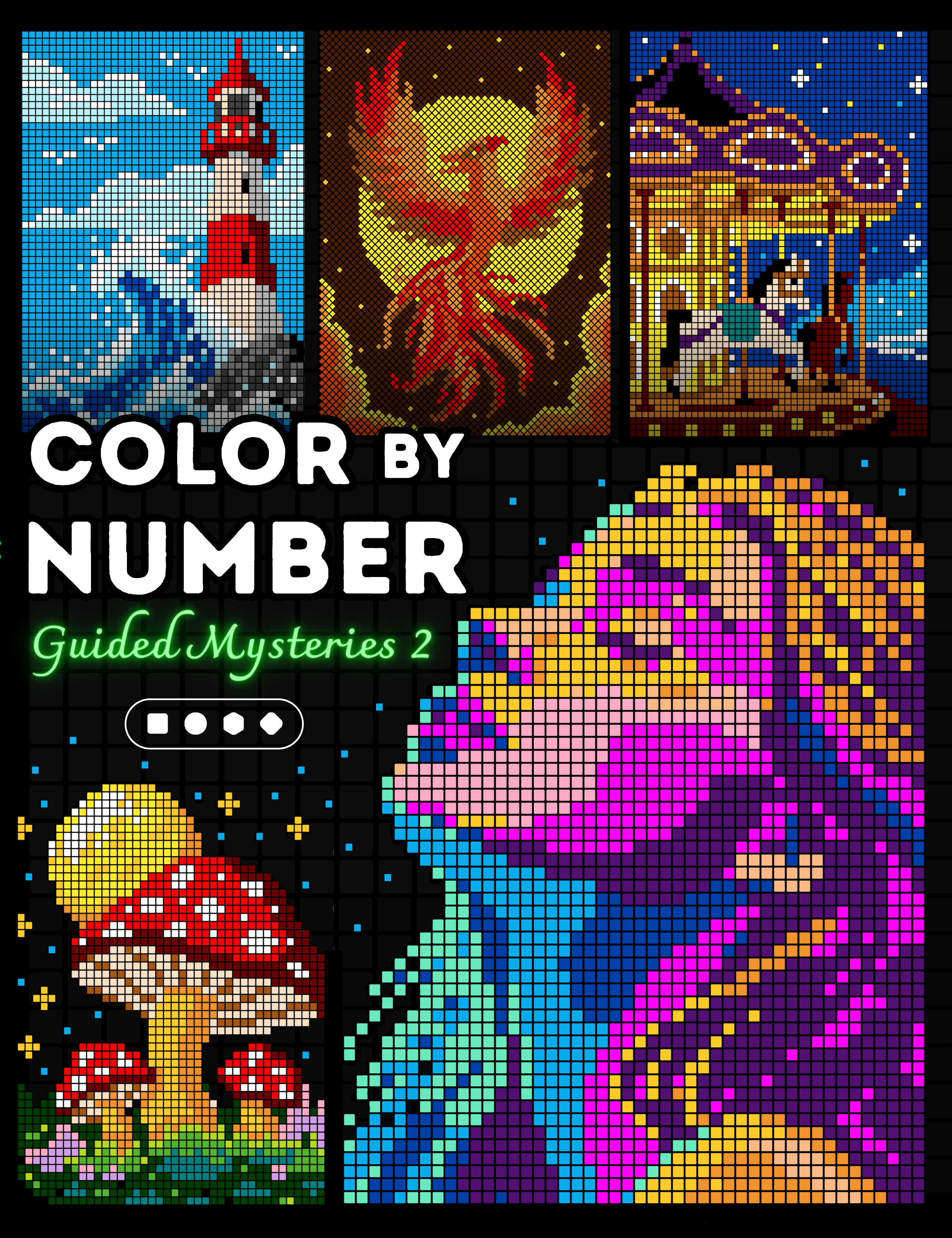 Color By Number: Guided Mysteries 2